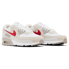 Nike Air Max 90 White College Grey Vast Grey University Red
