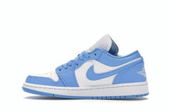 Women’s Jordan 1 Low UNC AO9944-441 University Blue White Sneakers