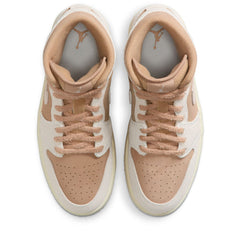 Women's Air Jordan 1 Mid SE - Hemp/Light Orewood Brown