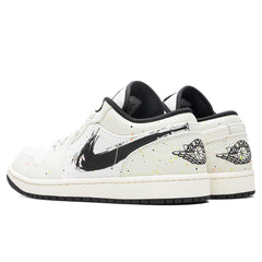 Air Jordan 1 Low SE 'Brushstroke' - Sail/Black/Total Orange