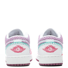 Air Jordan 1 Low SE (GS) - White/Light Bordeaux/Rush Pink