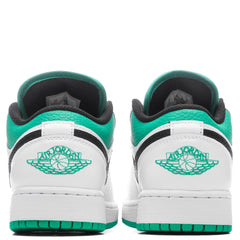 Air Jordan 1 Low (GS) - White/Stadium Green/Black