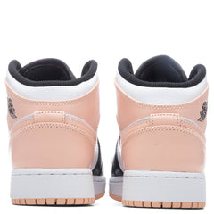 Air Jordan 1 Mid (GS) - White/Arctic Orange