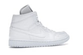 Women’s Jordan 1 Mid White Snakeskin Sneakers BQ6472-110