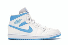 Women’s Air Jordan 1 Mid UNC BQ6472-114 White Powder Blue