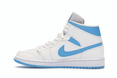Women’s Air Jordan 1 Mid UNC BQ6472-114 White Powder Blue