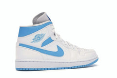 Women’s Air Jordan 1 Mid UNC BQ6472-114 White Powder Blue