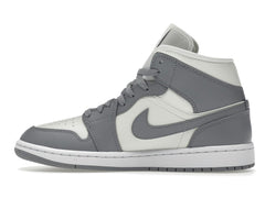 Women’s Air Jordan 1 Mid Stealth BQ6472-115 Sail/Stealth-White Sneakers