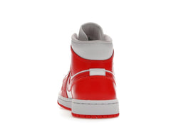 Women’s Air Jordan 1 Mid Syracuse White/Orange BQ6472-116 Sneakers