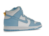 Nike Dunk High Blue Chill DD1399-401 White Blue Amarillo Leather Sneakers