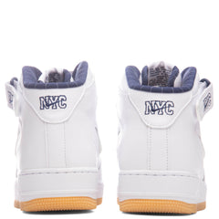 Air Force 1 Mid Jewel 'NYC'- White/Midnight Navy