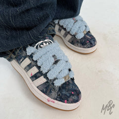 Distressed Denim - Adidas Campus Custom