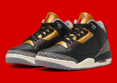 Wmns Air Jordan 3 Retro Black Cement Gold
