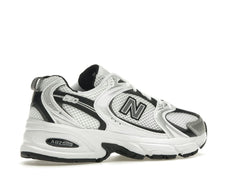 New Balance 530 White Silver Metallic Black MR530LB Sneakers