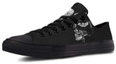 Skull Helmet Black Lowtop Sneaker
