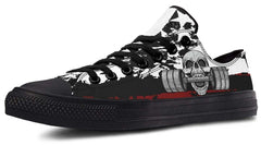 Skull With Deadlift Black Lowtop Sneaker