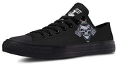 Tailpipe Skull Black Lowtop Sneaker
