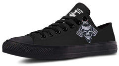 Tailpipe Skull Black Lowtop Sneaker