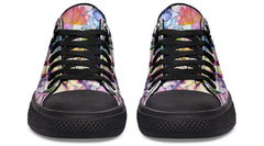 Watercolor Flower with Dog pattern Lowtop Sneaker