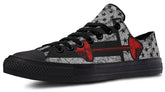 Weightlifting Pattern Black Lowtop Sneaker