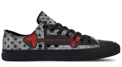 Weightlifting Pattern Black Lowtop Sneaker
