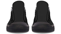 Rose In A Skull Black Lowtop Sneaker