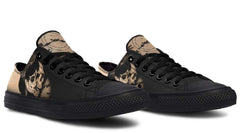 Time and Dead Tattoo Black Lowtop Sneaker