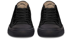 Time and Dead Tattoo Black Lowtop Sneaker