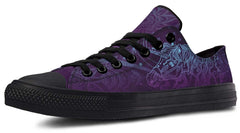 Unicorn Tattoo Black Lowtop Sneaker