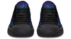 Skull Garden Black Lowtop Sneaker