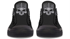 Skull Barcode Black Lowtop Sneaker