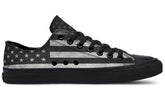 No Color American Flag Black Lowtop Sneaker