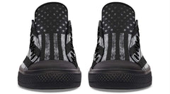 No Color American Flag Black Lowtop Sneaker