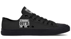 Straight Outta The Gym Black Lowtop Sneaker