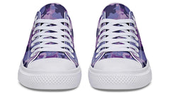 Violet Camo Pattern White Lowtop Sneaker