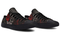 Skull Time and Rose Lowtop Sneaker