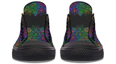 Rainbow Color Skull Hippie Pattern Lowtop Sneaker
