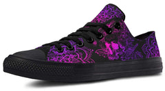 Pink Mandala Skull Pattern Lowtop Sneaker