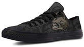 Skull Heart Print Lowtop Sneaker