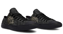 Skull Heart Print Lowtop Sneaker