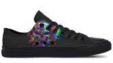 Painting Skull Black Lowtop Sneaker