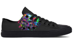 Painting Skull Black Lowtop Sneaker