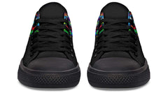 Painting Skull Black Lowtop Sneaker