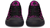 Pink Lighting Skull Art Lowtop Sneaker