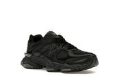 New Balance 9060 Triple Black Leather Sneakers