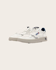 Medalist Low Grained Leather and Suede Sneakers