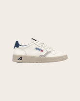 Medalist Low Grained Leather and Suede Sneakers