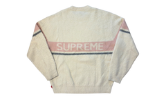 Supreme Brushed Stripe Ivory Sweater (PreOwned)