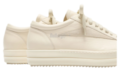Rick Owens Vintage Low Scarpe In Pelle Milk Sneakers
