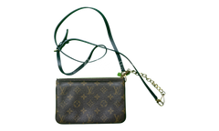 Louis Vuitton Pochette Double Zip Crossbody Bag Monogram Giant Reverse (M69203)